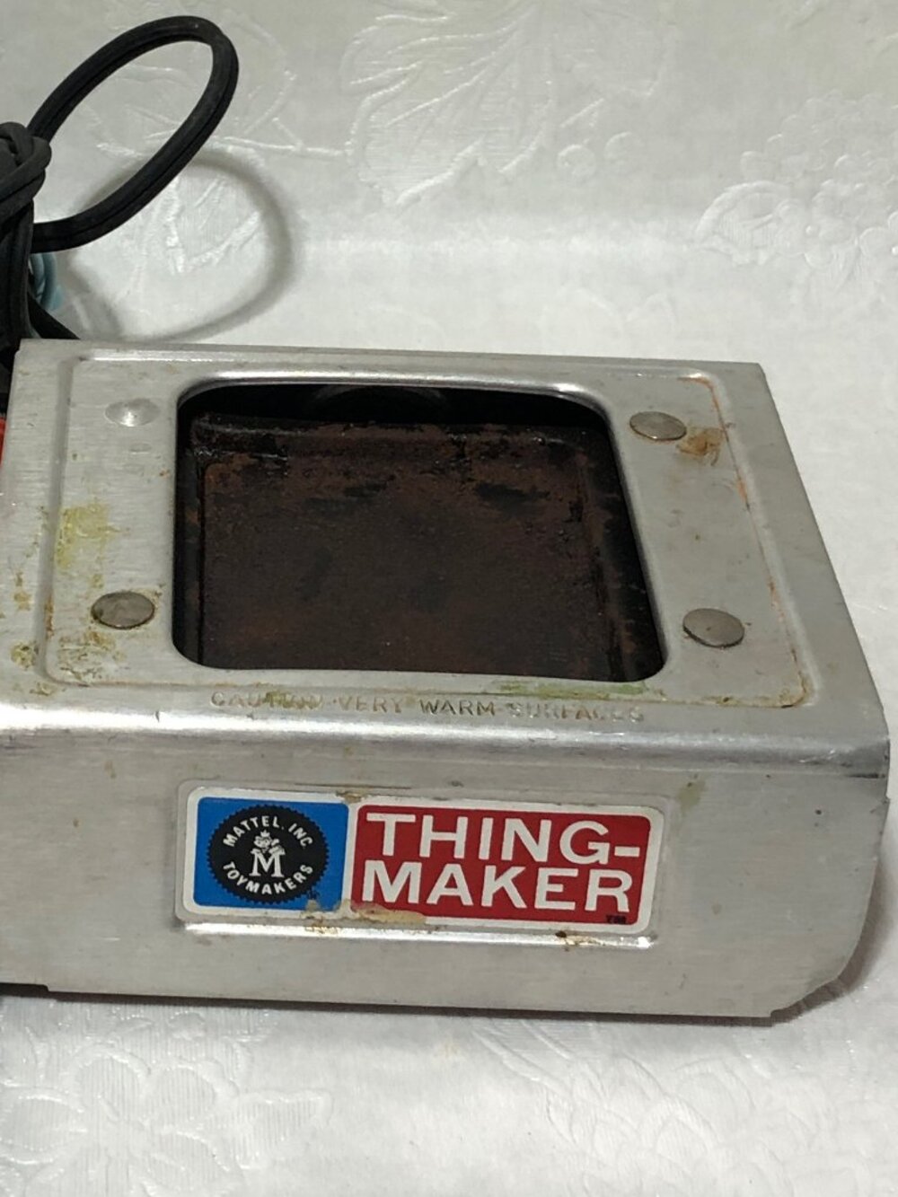 Vintage 1964 Mattel Thingmaker Heating Base #4477 for parts